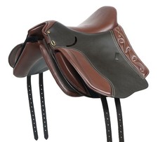 Wanderreit Sattel 1126 aus Leder, Braun,  wechselbares Kopfeisen