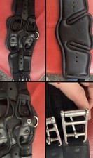 Equisoft Sattelgurt 50cm  Schwarz Mit Polster In Schwarz