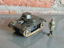 GAMA Tank Panzer zu 4 cm Lineol Masse Militär Blech Spielzeug Tin Toy Kampfwagen