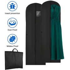 Kleidersack 2er Set Kleiderhülle Anzug Schutz Kleiderbeutel Lang Kleidertasche