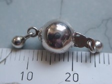 Kettenschließe Sterlingsilber 8 mm Kugel Schmuckschließe Glanz Silber
