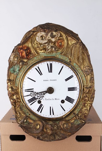 Comtoise uhr mit bemalter - comtoise,