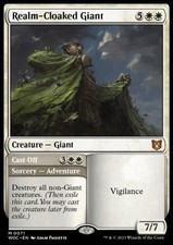 Magic/MTG Realm-Cloaked Giant // Cast Off WOC-71 Mythic Englisch NM