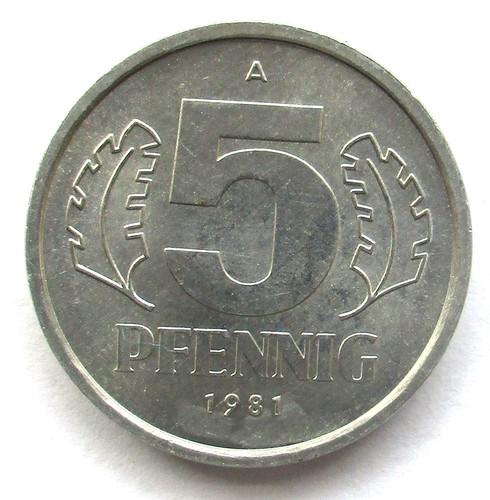 Ddr pfennig 1981 a - pfennig,