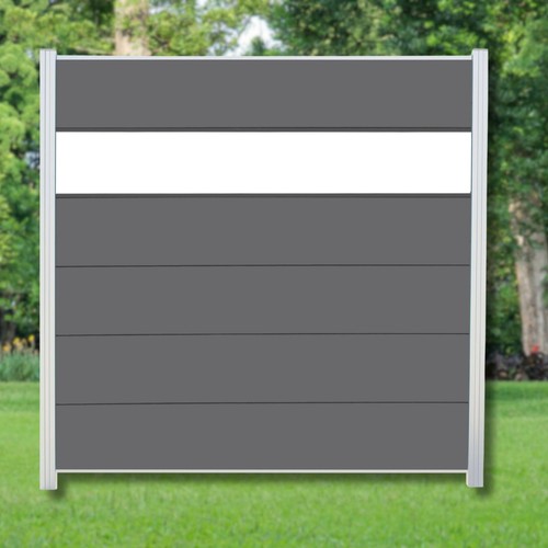 Wpc zaun komplettset - wpc,
