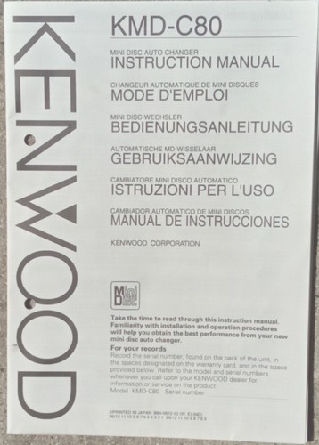 Kenwood kmd c80 minidisc - kmd-c80,
