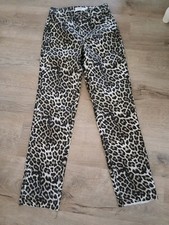 Neue Vila Animal Print Leo Leopard Jeans Gr. XS Länge 30