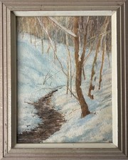 Aquarell 1986 Winterlandschaft