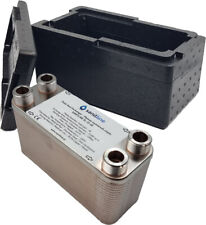 Plattenwärmetauscher 25-100kW 3/4" ISOLIERUNG Edelstahl SANITLINE Wärmetausche