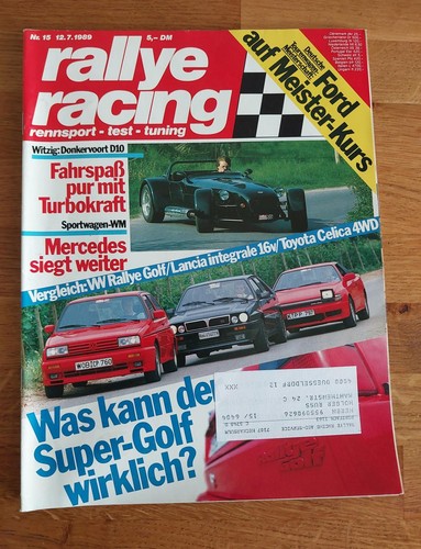 Rallye racing 1989 opel - rallye, 15/1989