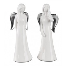 Formano - Engel 24cm Klassik weiß-silber
