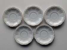 5 Untertassen mit doppeltem