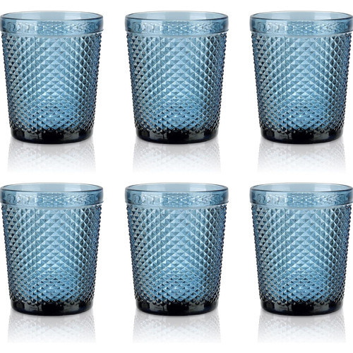 Trinkgläser set 300ml - trinkgläser, blau