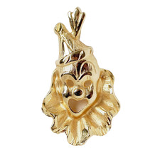 Anhänger 14 Karat 585 Gold 1,70 g Gelbgold Clown Harlekin