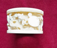 Elfenbein Serviettenring mit Fischmotiv