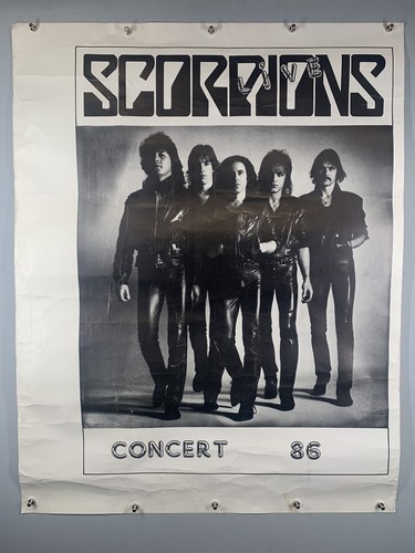 Scorpions poster vintage - scorpions,