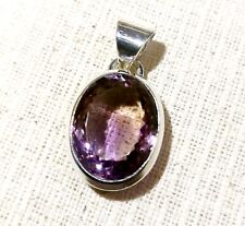 Anhänger Ametrin, 925er Silber - Amethyst - Citrin - Lila - facettiert - Quarz