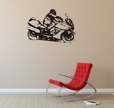 Wandtattoo: Motorrad -