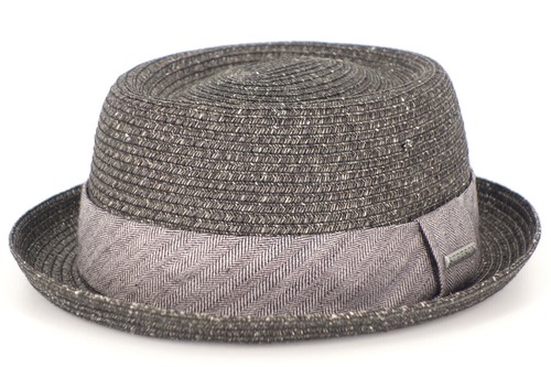 Strohhut porkpie toyo stripe - porkpie, toyo/stripe