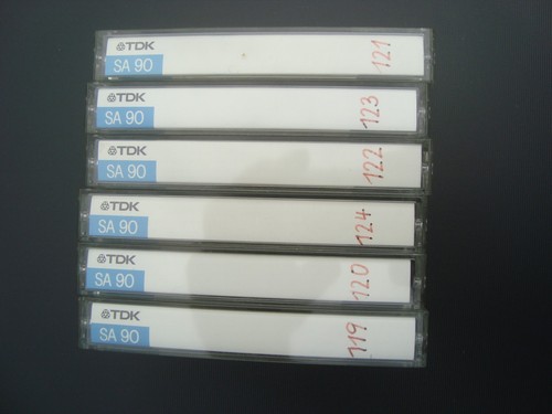Audio leerkassetten - 6x,