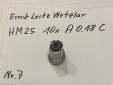 Ernst Leitz Wetzlar Mikroskop Objektiv HM 25 10 x  A 0.18 C