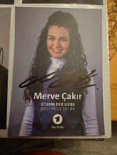 Merve Cakir Sturm der Liebe Autogrammkarte orginal handsigniert