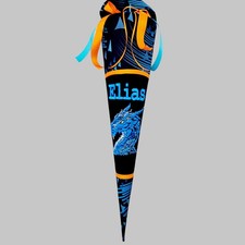 Schultüte Drachen aus Stoff