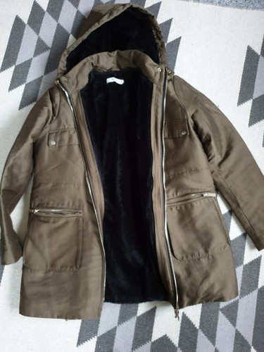Mango parka mit lammfelloptik - mango,