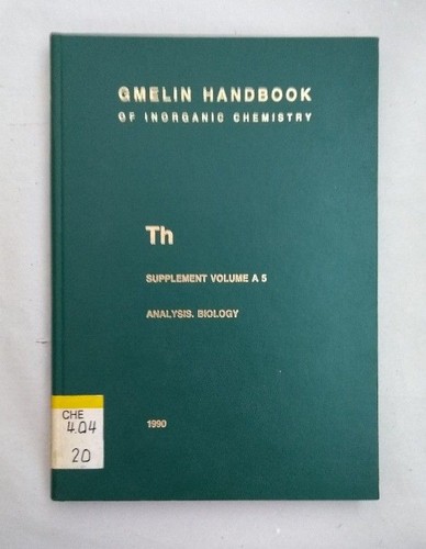 Gmelin handbook inorganic - gmelin,