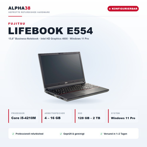 Fujitsu lifebook e554 - fujitsu,