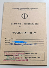 Original Garantie-Scheckkarte