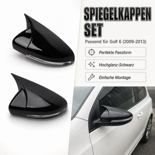 Spiegel abdeckungen hornform - spiegel,