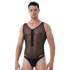 Herren Overall Windel Bodysuit Dessous Strampler Anzug Unterhemden Nachtwäsche