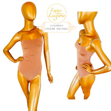 Neon String Body von Wolford L Kosmetik Gobi glänzend Spaghettiträger