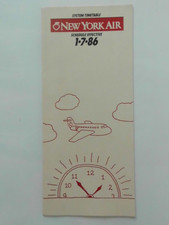 SYSTEM TIMETABLE NEW YORK AIR