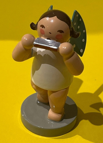 Alte holz figur bunt engel - alte,