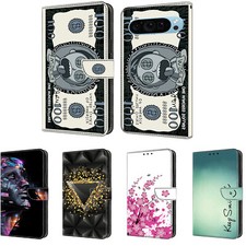 Handyhülle für Google Pixel 9 Pro 9 6A 8 7 6 7A 3A Cartoon Muster Geldbörse Etui