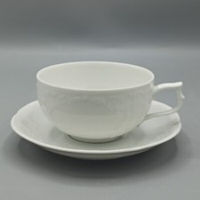 Rosenthal Sanssouci weiss Weiss Teetasse mit Untertasse Porzellan neuwertig