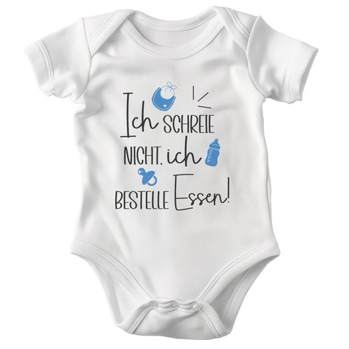 Junge babybody weiss - weiss, kurzarm