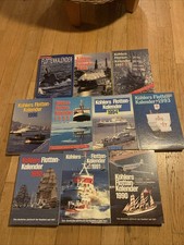 Konvolut 10x Köhlers Flottenkalender 1990-1999, Marine Schifffahrt Fischerei