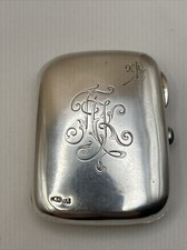 Antikes Zigaretten Etui Pillendose Tabakdose Dose Silber 84 Russland um 1900