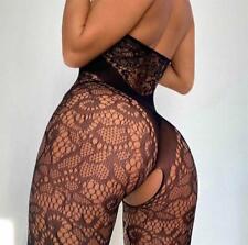 Bodystocking Catsuit Dessous Sexy GoGo Overall Negligee Reizwäsche Ouvert Erotik