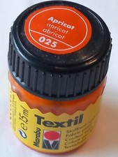 Stoffmalfarbe Apricot 025 Marabu 15 ml angebrochen