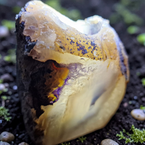 Achat-Geode-Teelichthalter