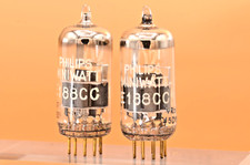 Matched Pair Philips E188CC - NOS - getestet 90/90 & 100/106 auf TV-7 - Gold Pins