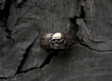 Totenkopf bronze memento - bronze, mori