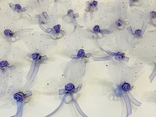 10x Gastgeschenk Lila Rose