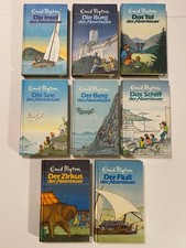 ENID BLYTON komplett ABENTEUER Serie Band 1-8 Bertelsmann Verlag blaue Auflagen