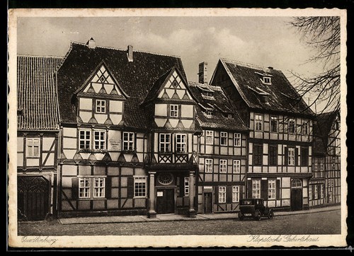 Ansichtskarte quedlinburg - ansichtskarte,