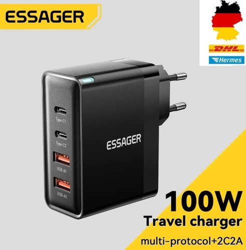 100w gan usb ladegerät eu - 100w,